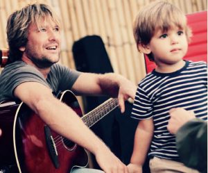 Tom Frager et son fils