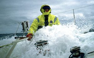 SAILING - BOC CHALLENGE 1994/1995 - PHOTO : JACQUES VAPILLON / DPPI - ISABELLE AUTISSIER - ECUREUIL POITOU CHARENTES - ON BOARD